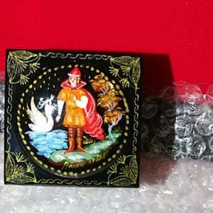 A Study of a Swan, Art of Palekh NWT